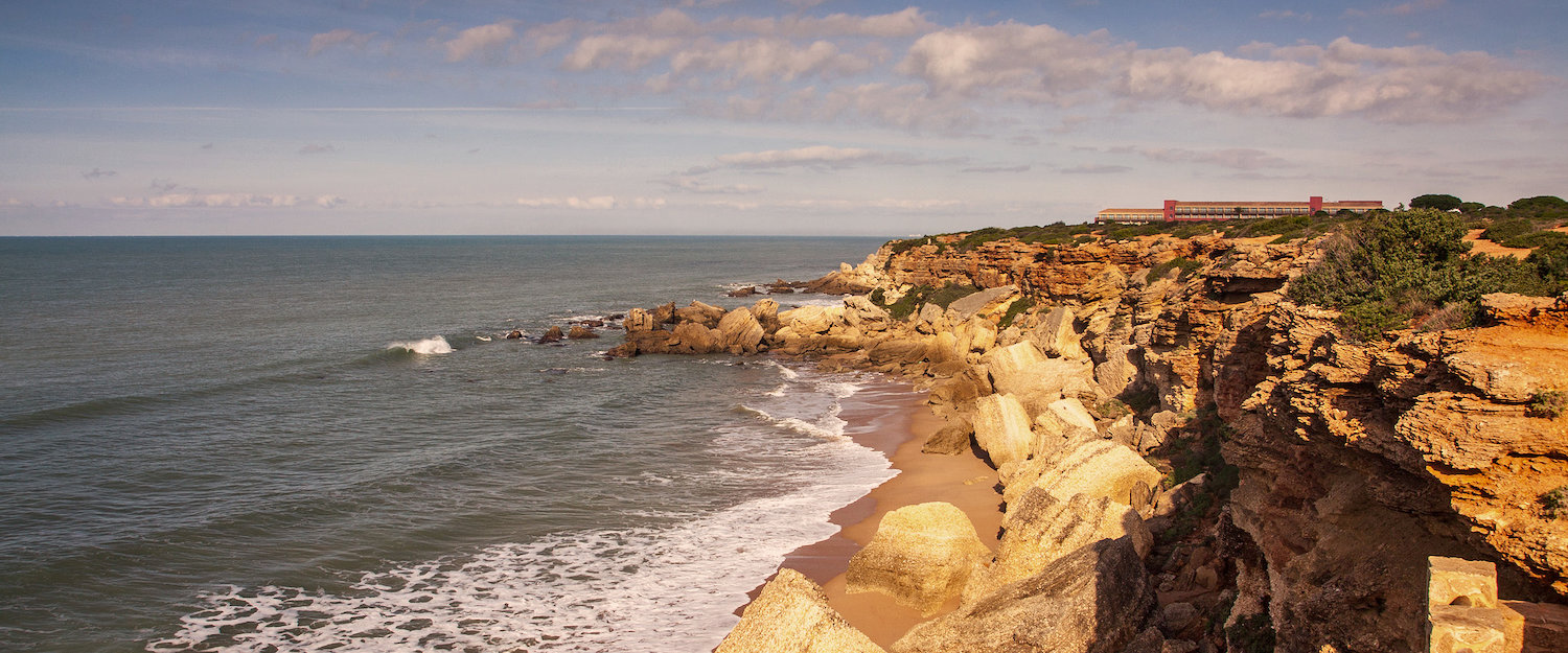 La costa del már atlántico en Cádiz La costa del már atlántico en Cádiz