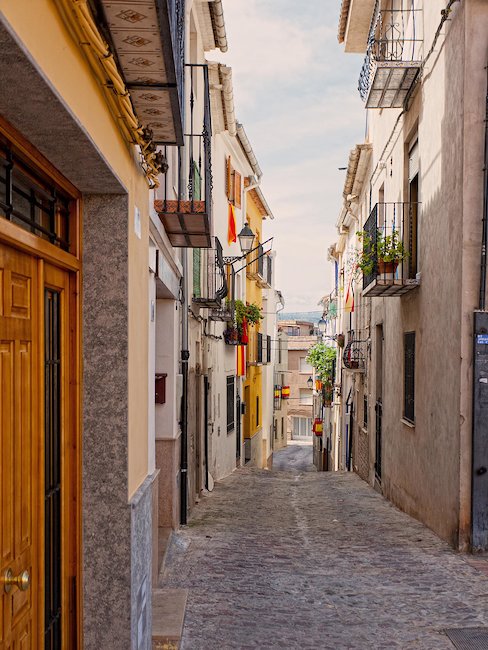 Las estrechas calles del centro