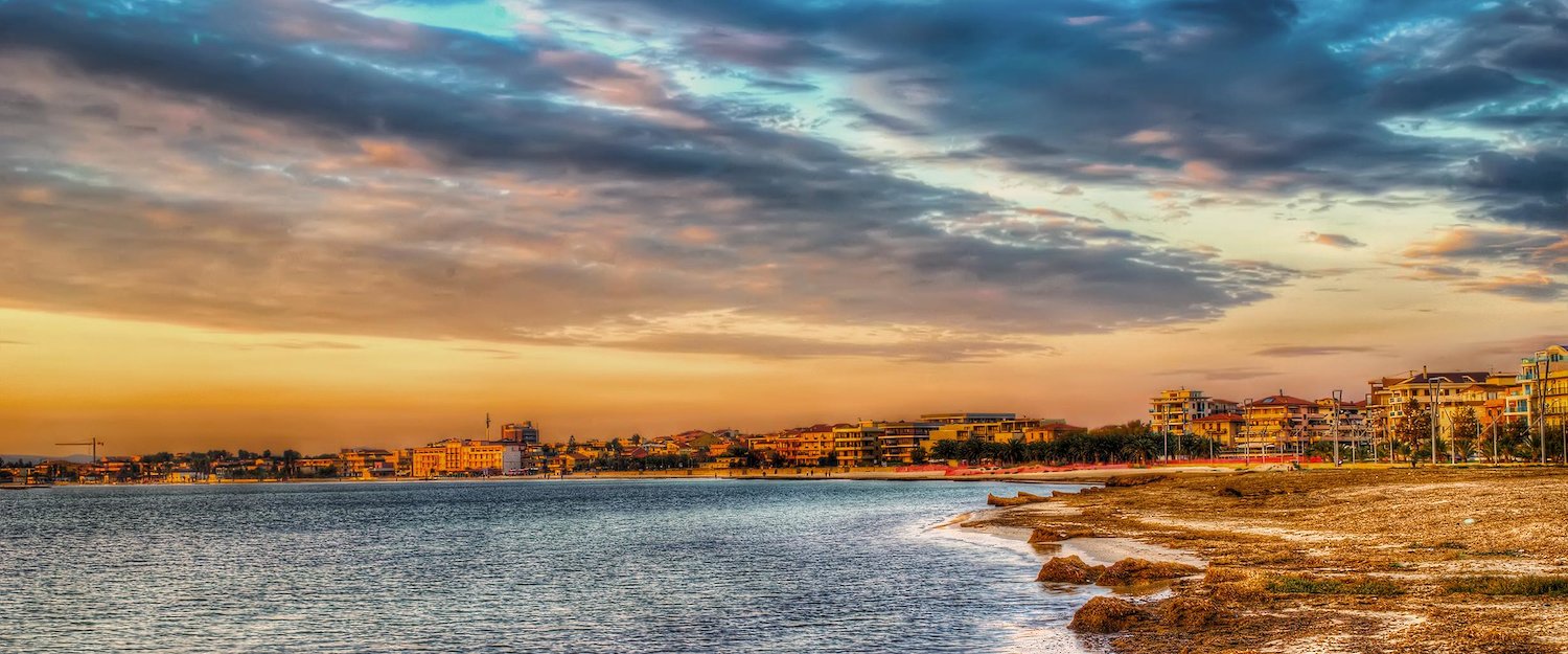 I colori del tramonto ad Alghero. I colori del tramonto ad Alghero.