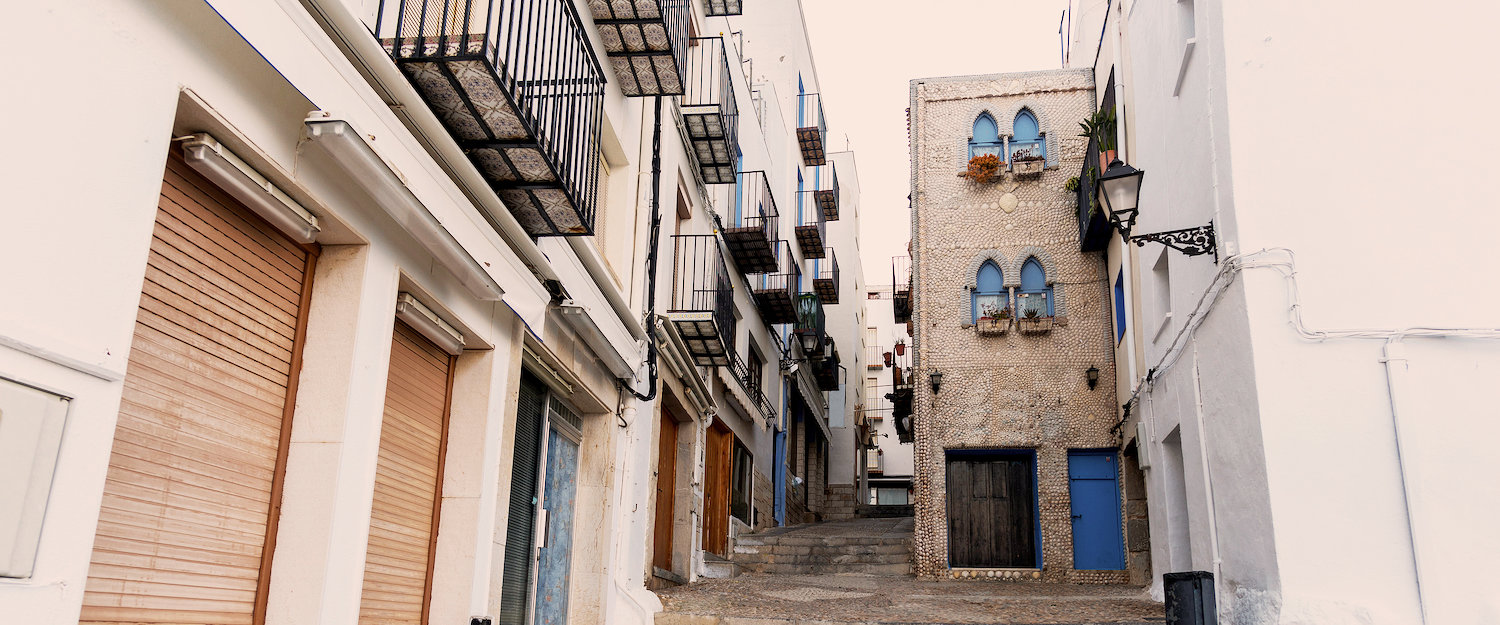 El casco antiguo de Peñiscola El casco antiguo de Peñiscola
