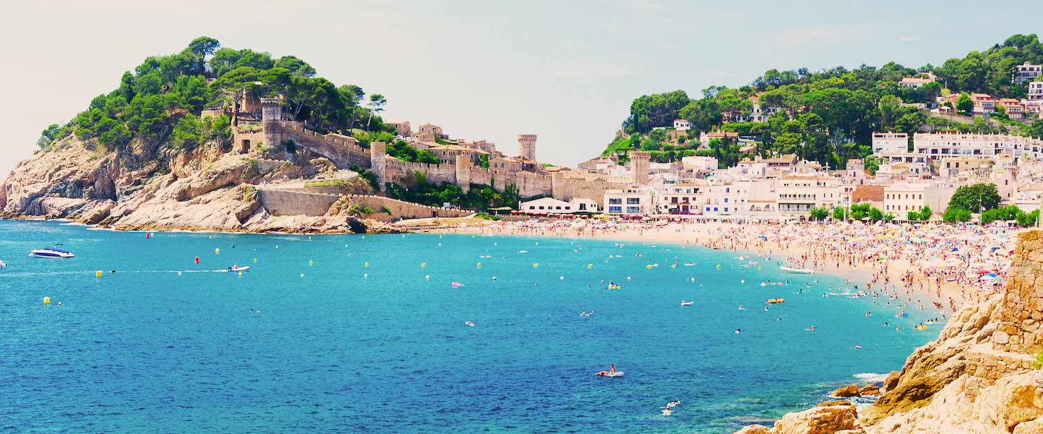 El precioso pueblo de Tossa del Mar