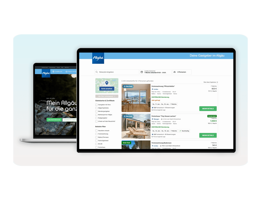 White-Label-Buchungsstrecken und Widgets