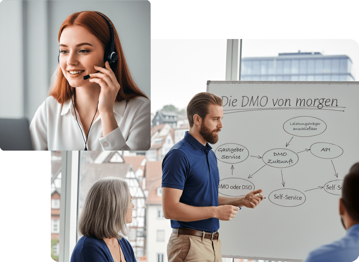 Reibungsloses und geführtes Setup