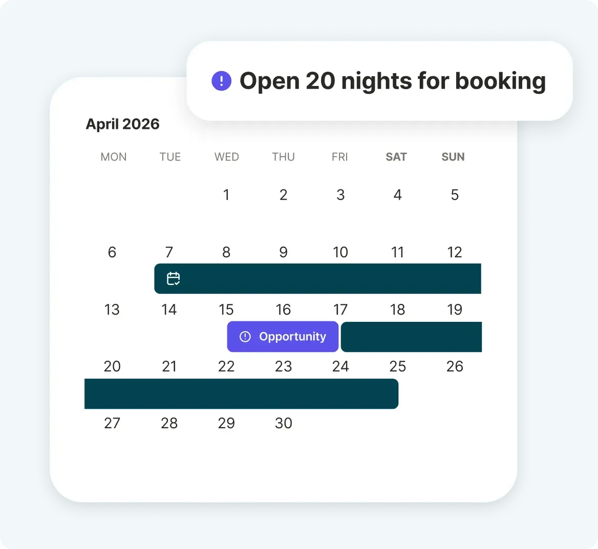 Plan ahead, fill your calendar
