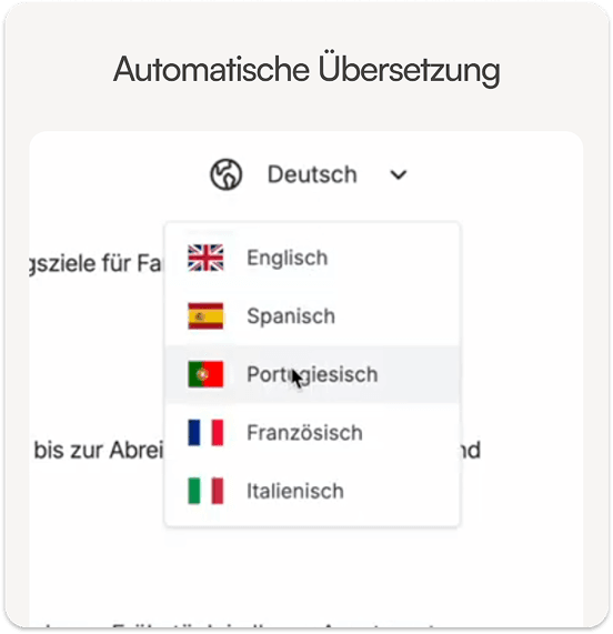 Sprachen – internationale Reichweite