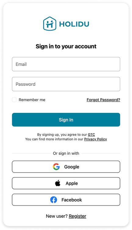 ambassador create your account