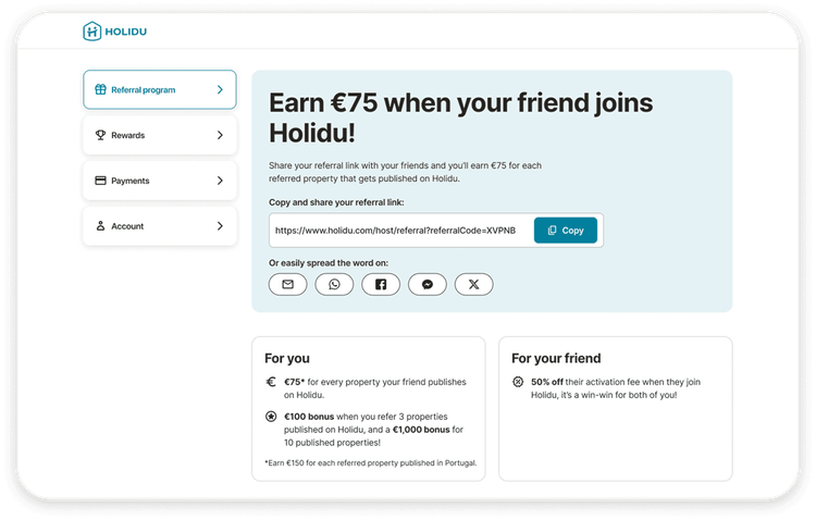 Ambassador referral link