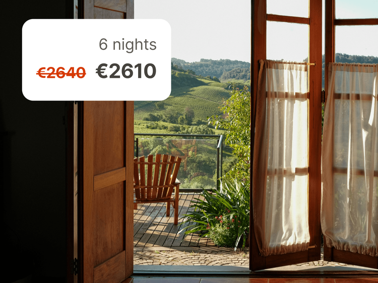 In search of fair prices, guests also benefit from the best deals among our exclusive Holidu Homes.