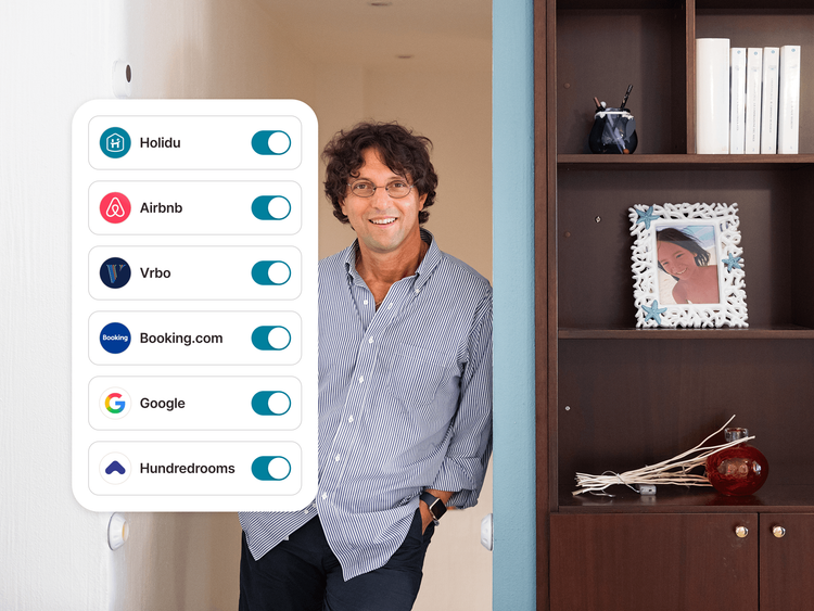 One tool, 27+ booking portals – guests from around the world can discover Pepe's home.