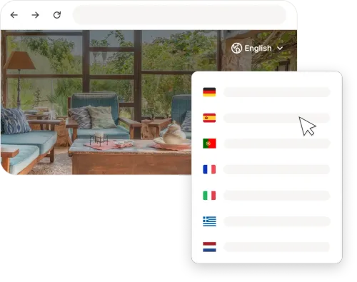 Automatic translations in eight languages