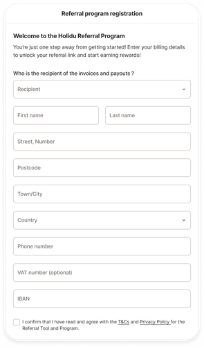 ambassador billing information