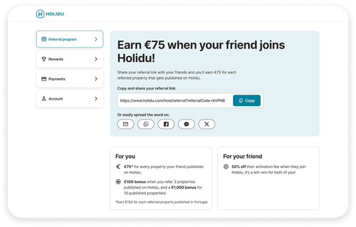 Ambassador referral link