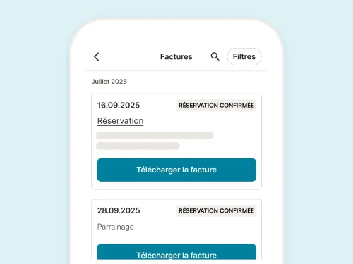 Factures et déclarations prises en charge