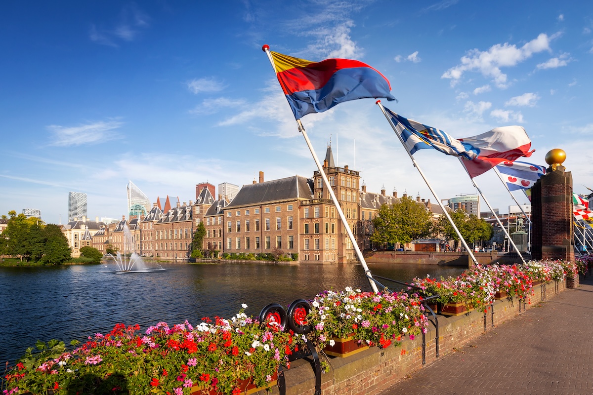 The,Hague,Skyline,With,Binnenhof,,The,Dutch,Parliament,,Den,Haag,