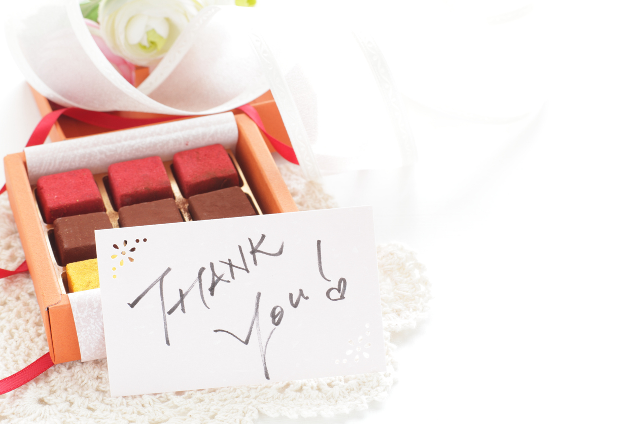 colorful raw chocolate in gift box